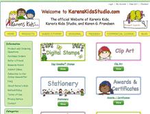 Tablet Screenshot of karenskidsstudio.com